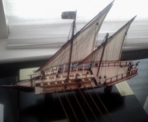 Maqueta del velero de Juan Ponce de León