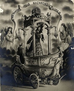 Dibujo del Cristo de la Vera-Cruz de Urda