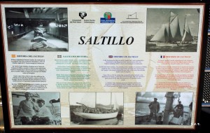 Cartel de El Saltillo, el buque del abuelo del rey