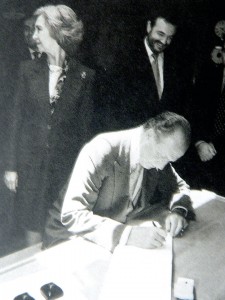 Visita de los Reyes al Saltillo en 1999