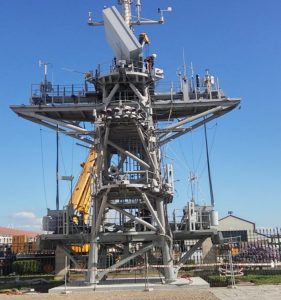 palo de señales del Portaviones Príncipe de Asturias