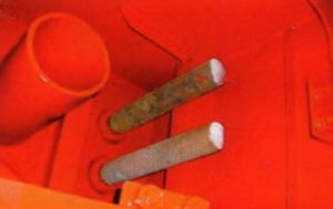 Ánodos de Cobre y Hierro en Toma de Mar