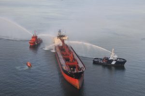 Cooperación de Salvamento Marítimo y Gardacostas (Fuente: Gardacostas)