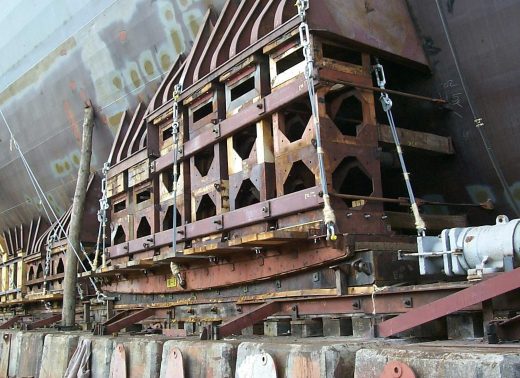 Patín de la botadura