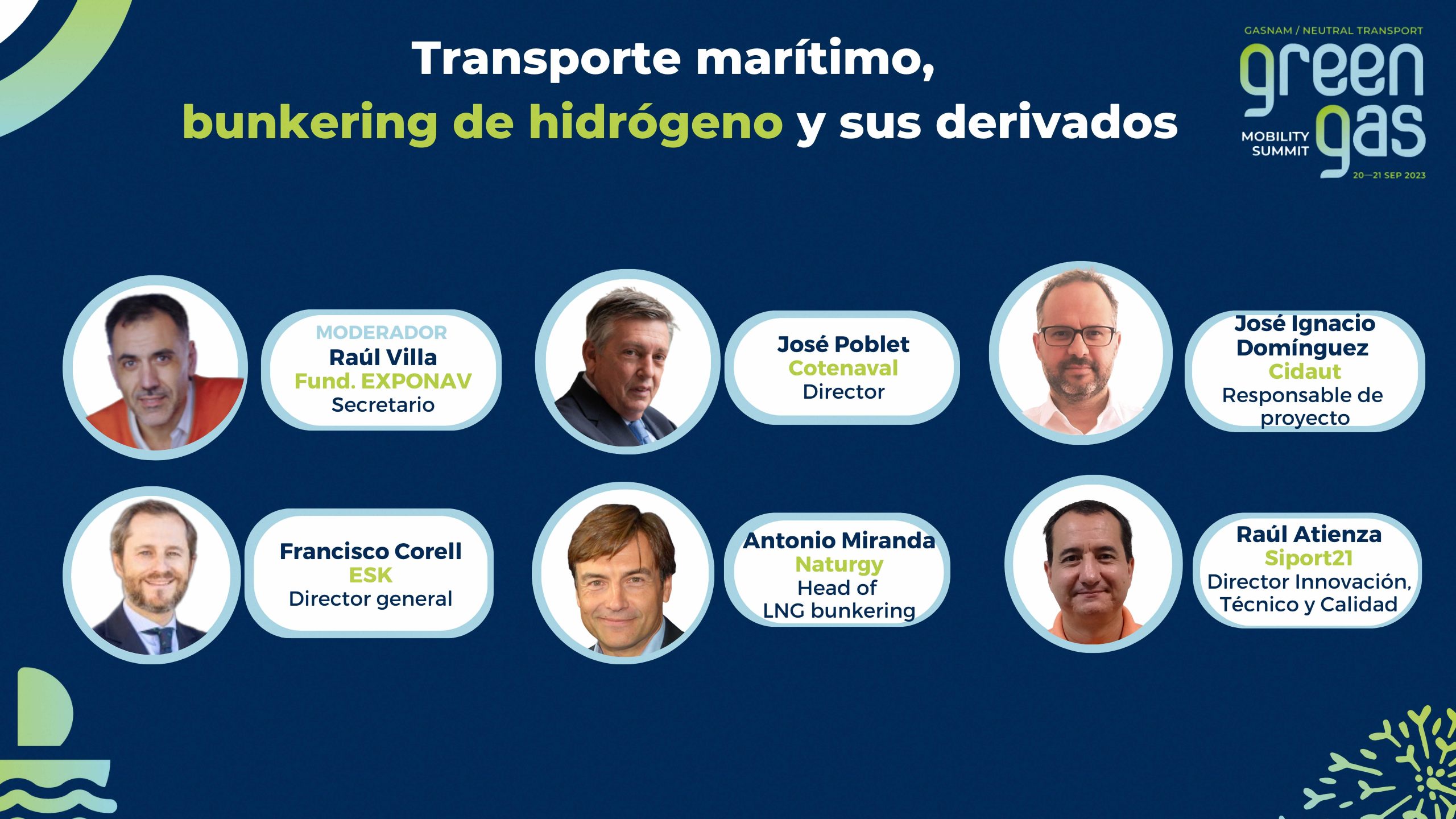 Mesa de transporte marítimo del “Green Gas mobility summit 2023”