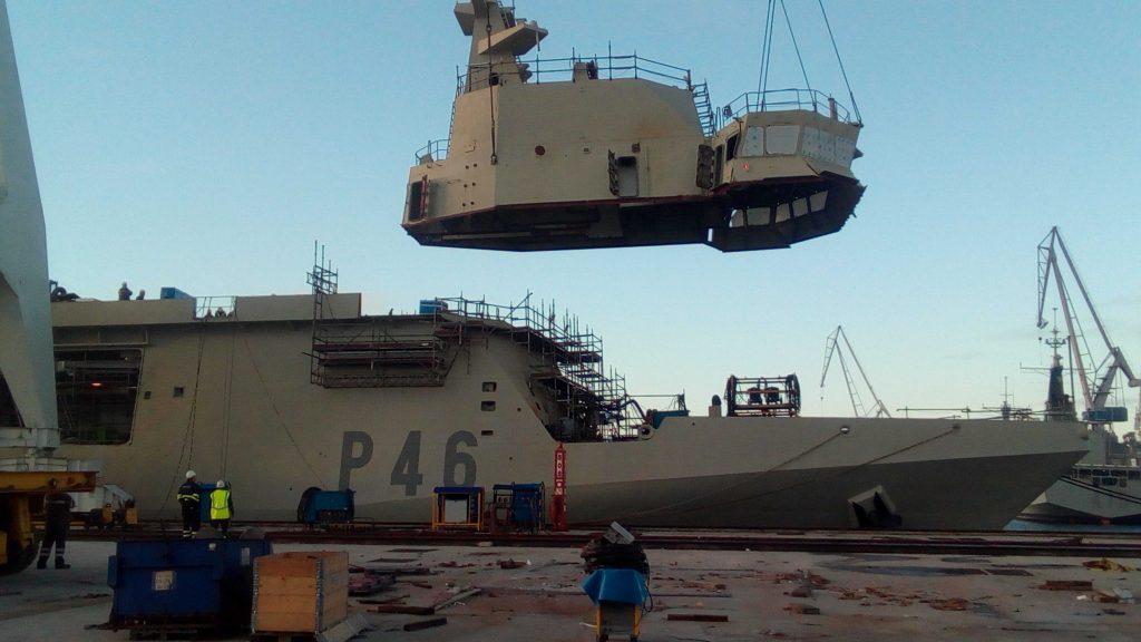 Figura 4: Colocación de un bloque a flote del BAM Furor (Fuente: autor)