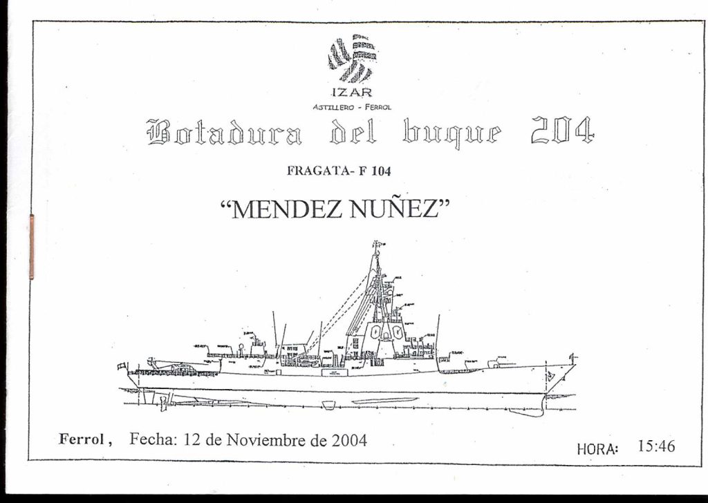 Figura 5: Portada de una cartilla de botadura (Fuente: autor)
